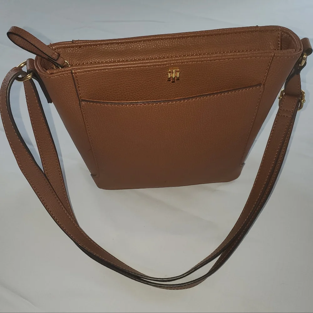 SOLD - Tommy Hilfiger Purse Brown Handbag Faux Leather Purse Shoulder Crossbody… - Picture 6 of 6